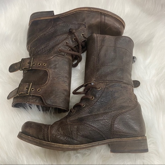 🔥All Saints Distress Damisi Combat Military Size 38🔥 - Picture 13 of 14